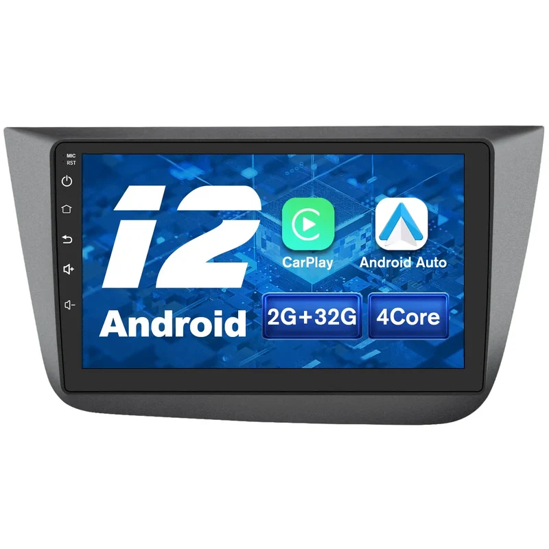 AWESAFE Android Car Stereo Para Seat Altea XL 2004-2015 Toledo 2004-2009 Actualización de Radio de Pantalla táctil con Carplay inalámbrico Android Auto, Soporte Bluetooth WiFi navegación GPS