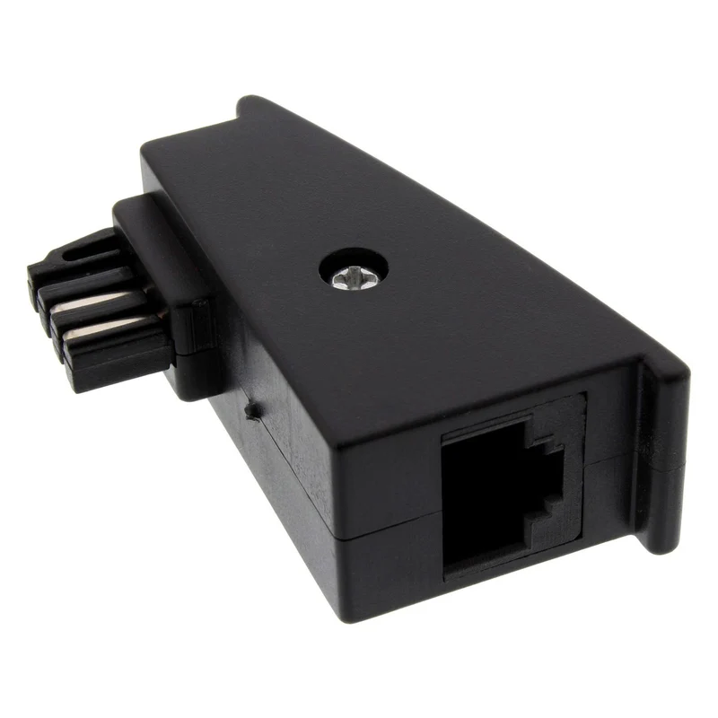 InLine TAE-F Stecker auf RJ45 für Fritzbox schwarz