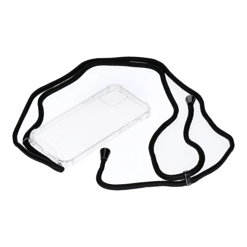 NOVA Neck Case Transparent / Schwarz passend für Apple iPhone 12/12 Pro