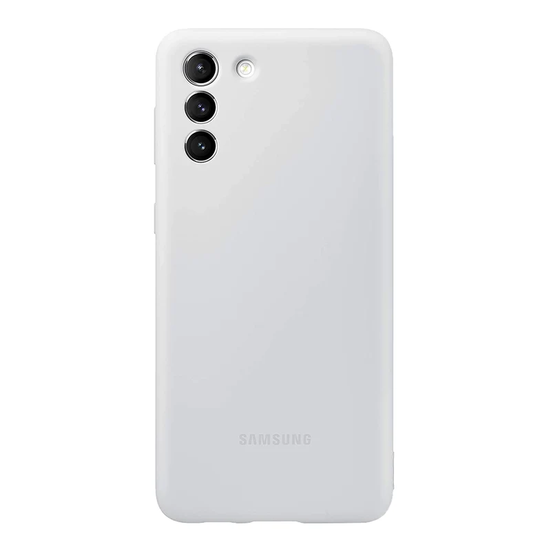Samsung Silicone Cover Hellgrau passend für Galaxy S21+
