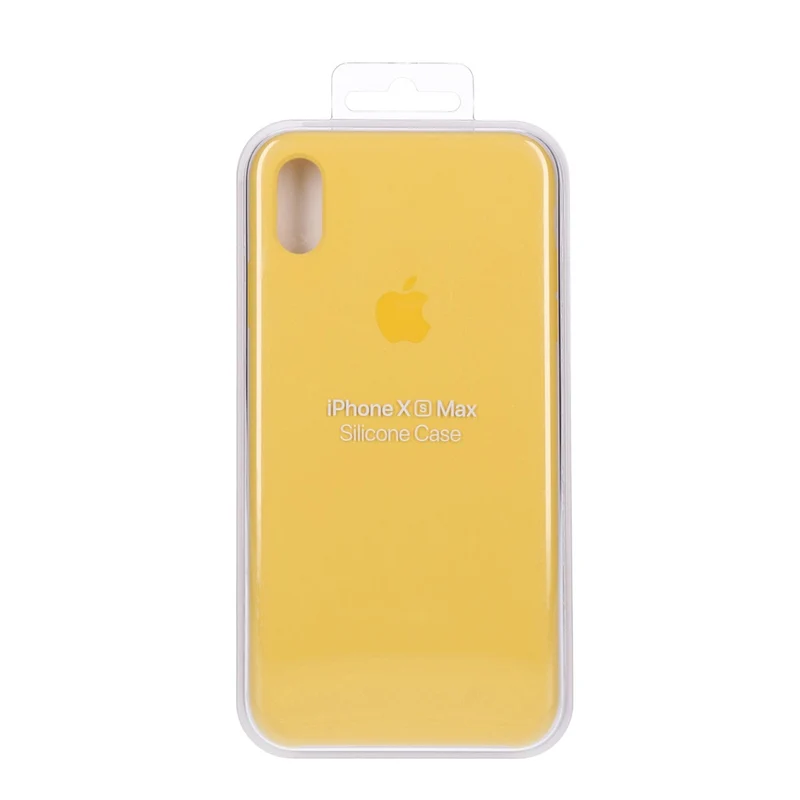 Apple Silikon Case für iPhone Xs Max Kanariengelb