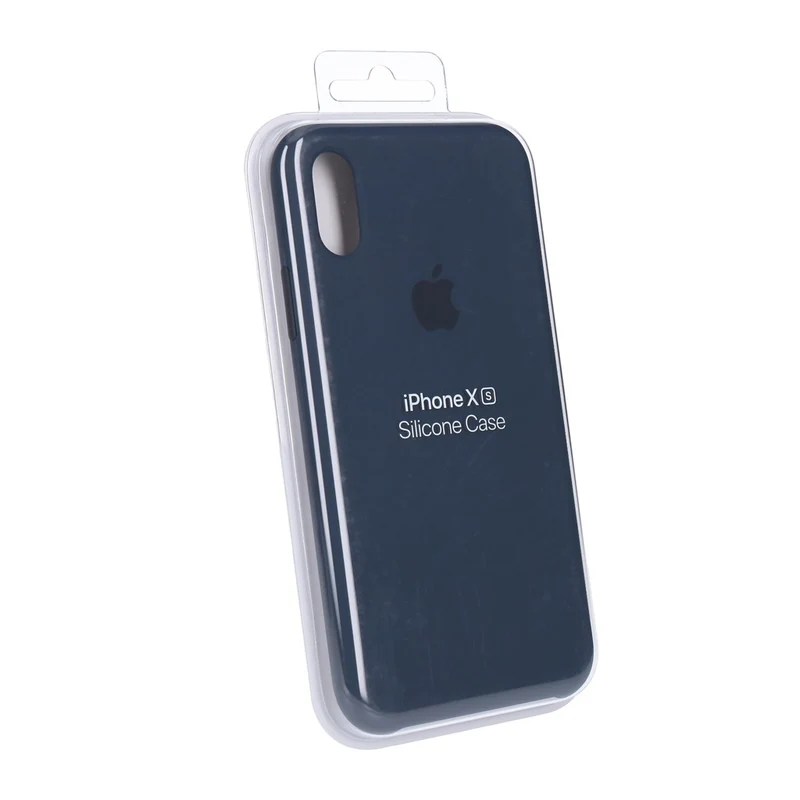 Apple Silikon Case für iPhone Xs Mitternachtsblau