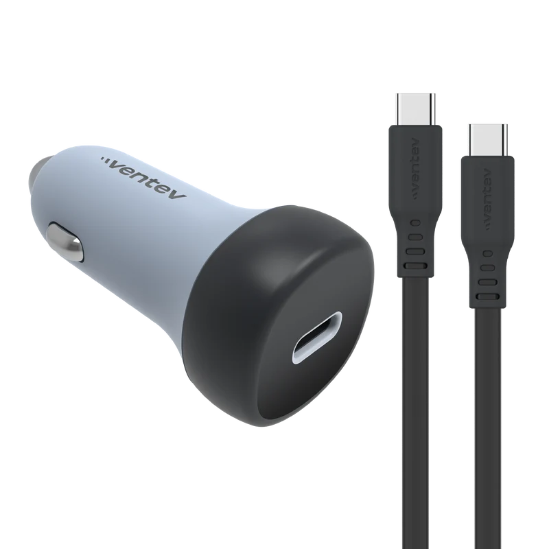 30W ULTRAFAST USB-C Universal Car Charger and USB-C to USB-C Cable