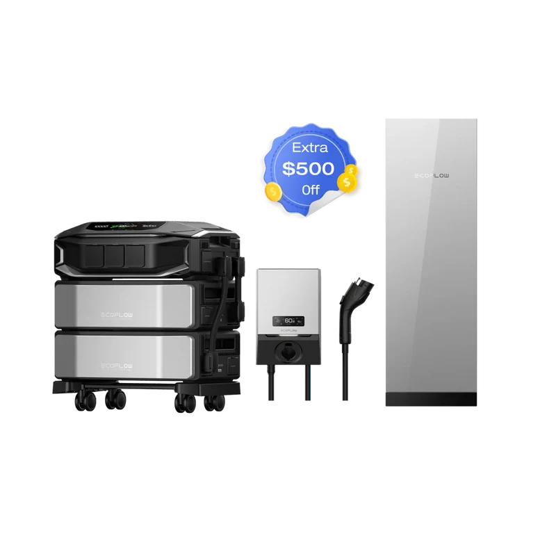 DELTA Pro Ultra X (1 x Inverter + 2 x Batteries)+ Smart Home Panel 3 + PowerPulse EV Charger (9.6kW)