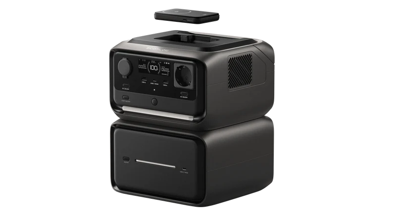 EcoFlow RIVER 3 Plus Max Wireless Powerstation 858 Wh, mit Rapid 5k Powerbank, EU Version