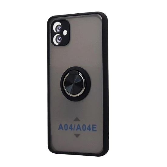 TPU Case w/ Magnetic Ring for Samsung A04(black)