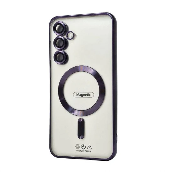 Electroplated Magsafe TPU Case for Samsung Galaxy S23 Plus (purple)