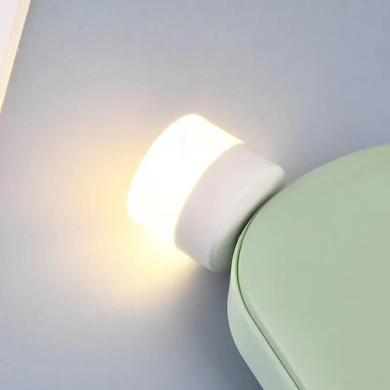 USB Plug Lamp Mini Night Light Computer Mobile Power Charging Small Cute Lamps LED Eye Protection Reading Book Light Room Decor