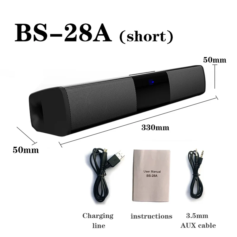 Add to Wish List 40w Tv Stick Portable Soundbar Speakers Wireless Bluetooth Home Theater Sound System Stereo With Tf Fm Radio Co