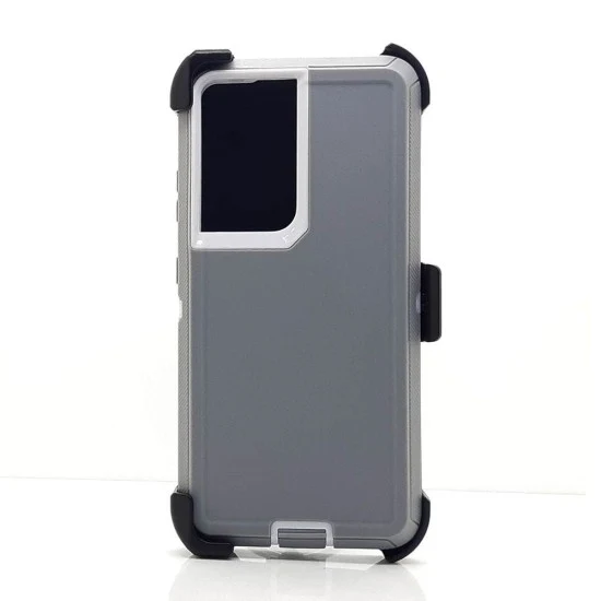 Defender Case w/ Clip For Samsung S24 Ultra (grey)