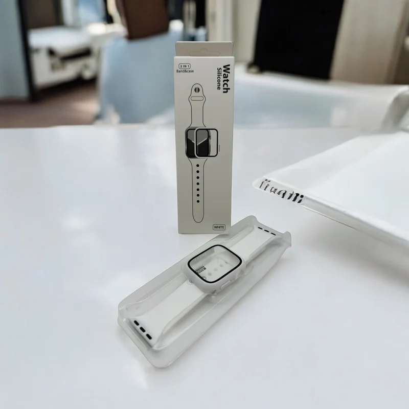 Watch Silicon 2 IN 1 Band&Case For Apple Watch (44m/white)