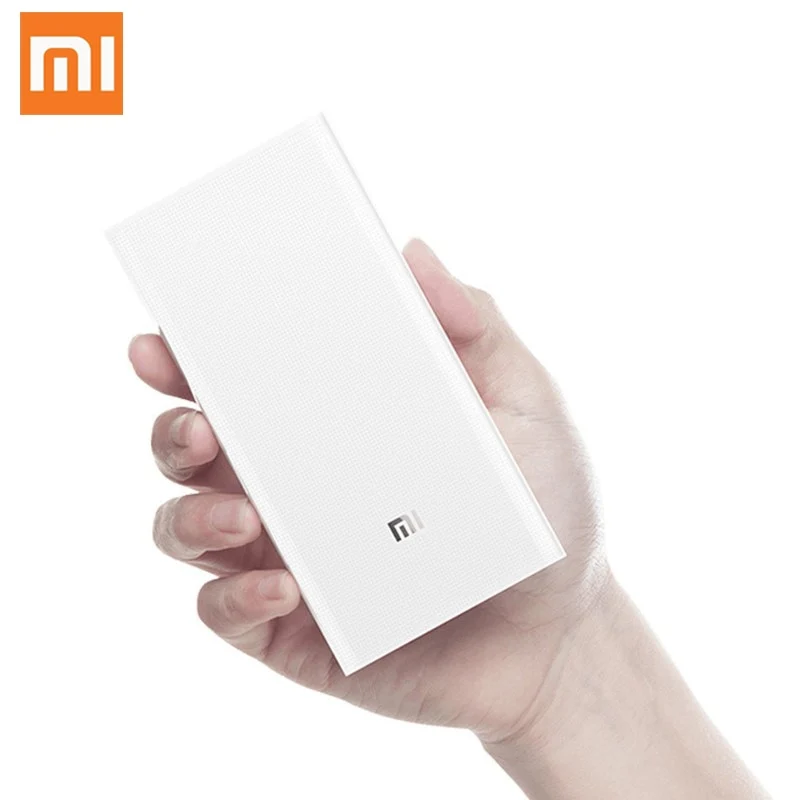 Original Xiaomi Power Bank 20000mAh 2C Portable Charger Support QC3.0 Dual USB Mi External Battery Bank 20000 for Mobile Phones