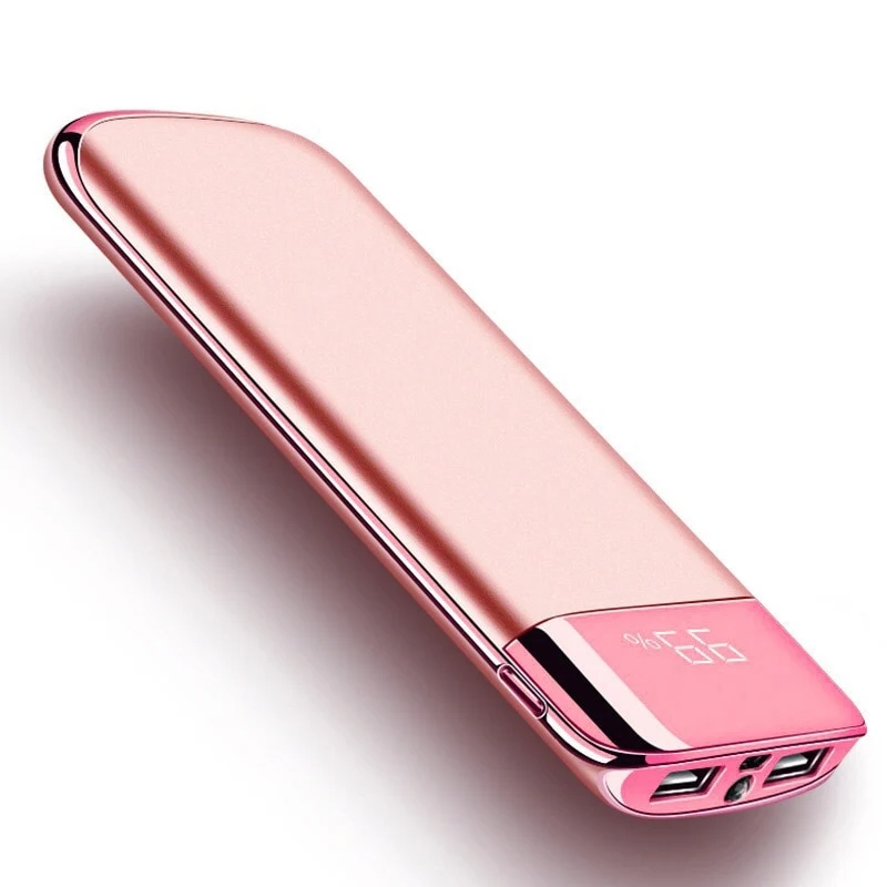 30000mah Power Bank External Battery PoverBank 2 USB LED Powerbank Portable Mobile phone Charger for Xiaomi Samsung iphone XS