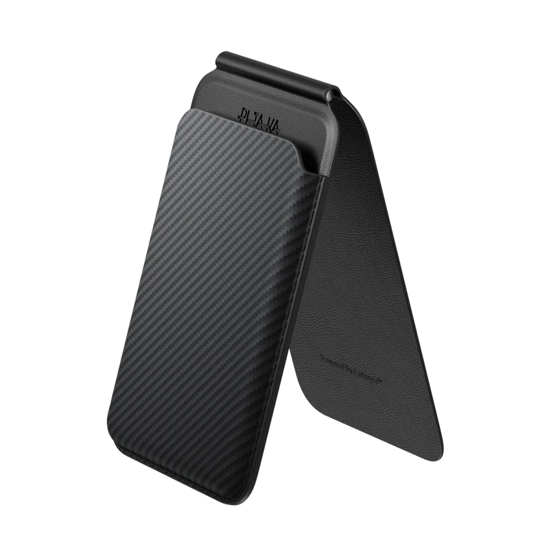 Magnetic Stand Woven Wallet