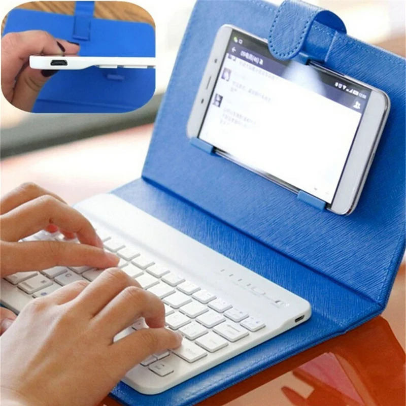 Leather Keyboard & Mobile Mount Case