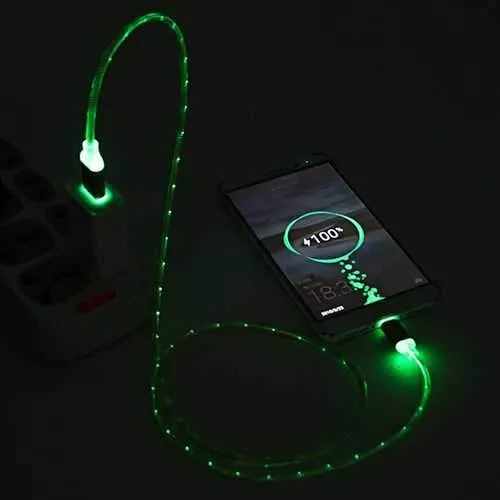 Bakeey Gradient Color Llight Type C Charging Phone Cable For Onplus 5T Xiaomi Mi A1 Mix2 Note 3
