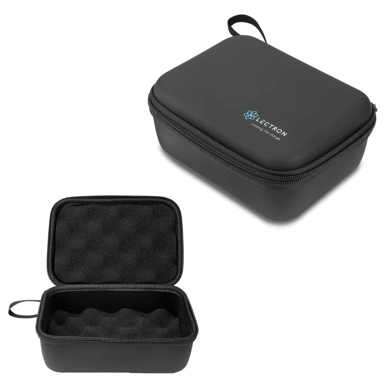 Lectron Protective Case for EV Adapters | Hard Shell Zipper Travel Case with Soft Padded Interior | Fits Most Tesla (NACS) & J1772 Charger Adapters