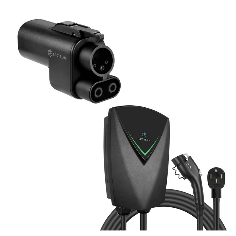 Lectron NEXUS Level 2 J1772 Charging Station (NEMA 14-50 Version) + Vortex Plus Tesla (NACS) to CCS Adapter with Interlock Bundle