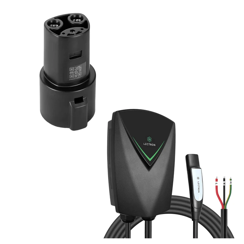Lectron NEXUS Level 2 Tesla (NACS) Charging Station (Hardwired Version) + J1772 to Tesla (NACS) Adapter Bundle