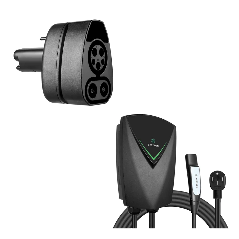 Lectron NEXUS Level 2 Tesla (NACS) Charging Station (NEMA 14-50 Version) + CCS to Tesla (NACS) Adapter Bundle