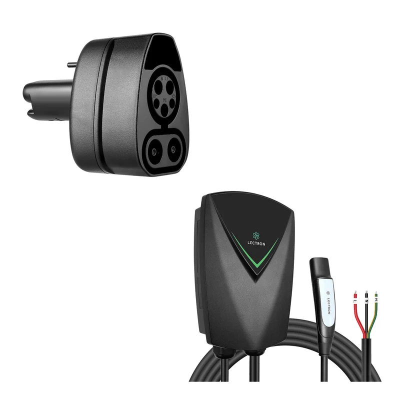 Lectron NEXUS Level 2 Tesla (NACS) Charging Station (Hardwired Version) + CCS to Tesla (NACS) Adapter Bundle