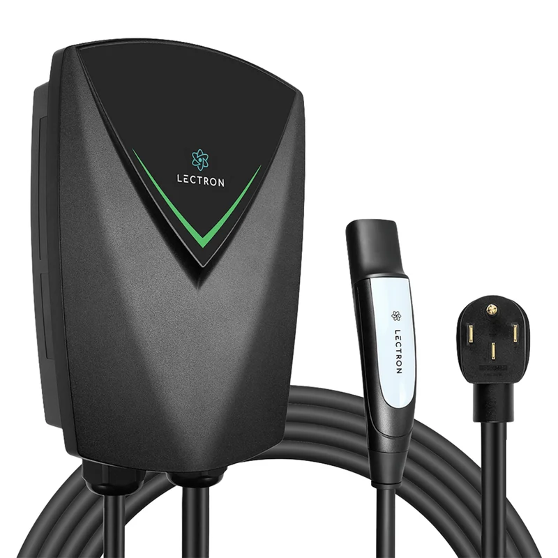 Lectron NEXUS Level 2 NACS Tesla EV Charging Station | 240V | 40 Amp | NEMA 14-50 | 23ft Cable & Wall Mount J-Hook & Plug Holder