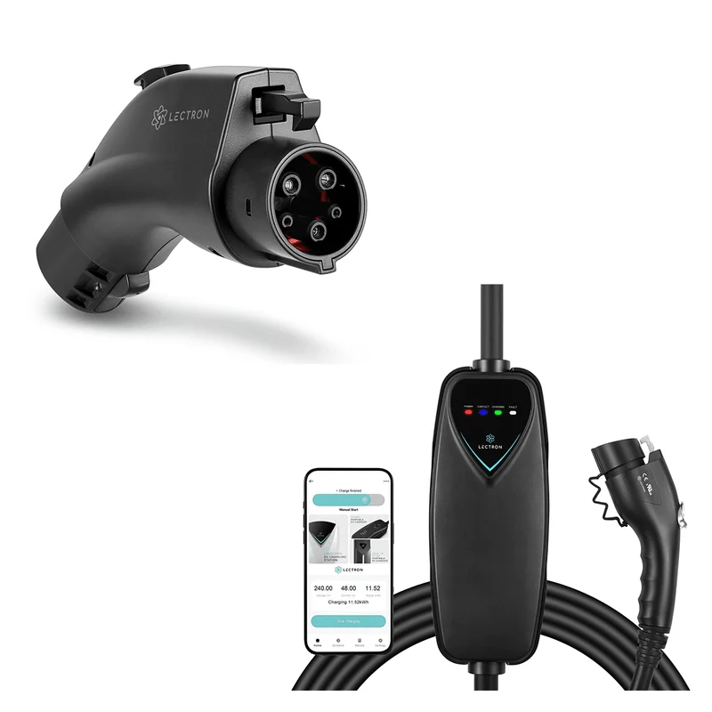 Lectron Tesla (NACS) to J1772 Adapter + Level 2 J1772 Portable Charger (NEMA 14-50 WiFi Version) Bundle