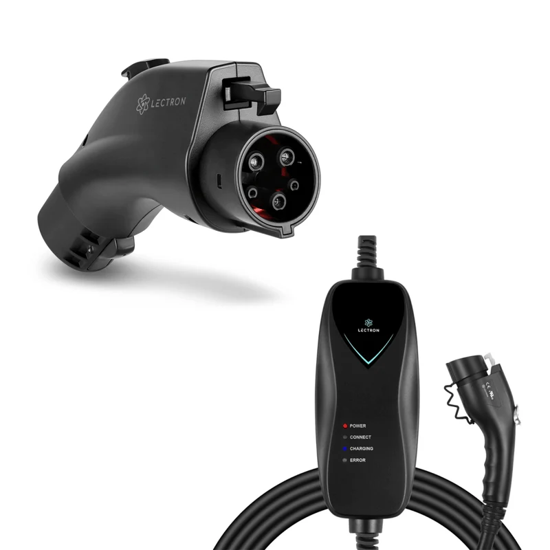 Lectron Tesla (NACS) to J1772 Adapter + Level 1 J1772 Portable Charger (NEMA 5-15 Version) Bundle