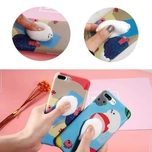 Bakeey Cartoon 3D Squishy Squeeze Slow Rising Polar Bear Seal Soft TPU Case for iPhone 7/8/7Plus