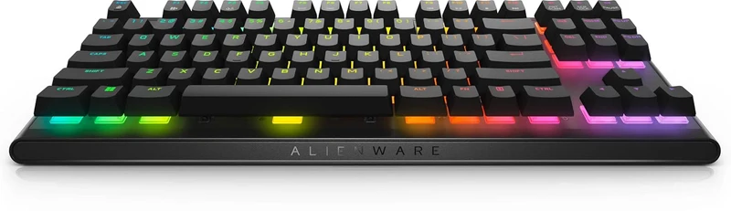 Alienware AW420K Tenkeyless Gaming Keyboard, Programmable Hot Keys, USB, AlienFX RGB / 16.8 Million Colors, Cherry MX Red Switch Type, QWERTY US English Layout, 2 Years Limited Warranty